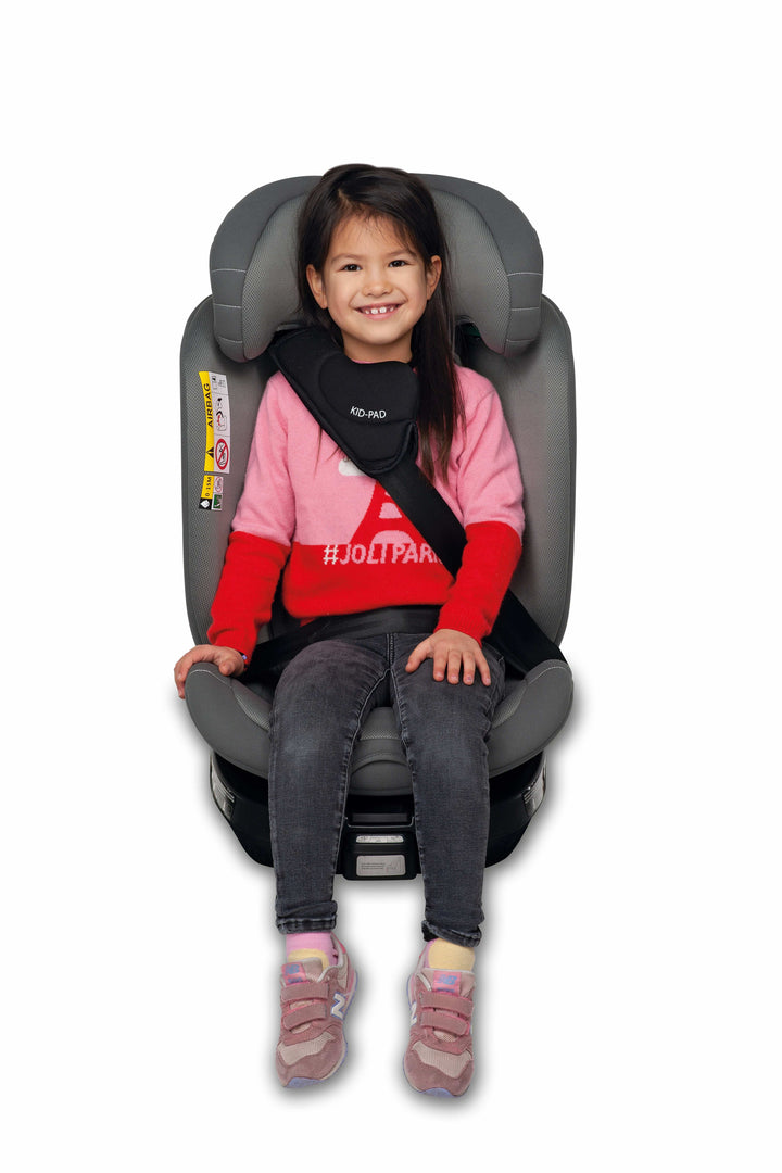Foppapedretti iTurn i-Size Car Seat, Suitable for 0-12 Years, Booster Seat For Kids, Black.