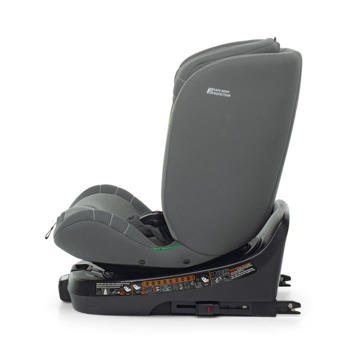 Foppapedretti iTurn i-Size Car Seat, Suitable for 0-12 Years, Booster Seat For Kids, Gray.