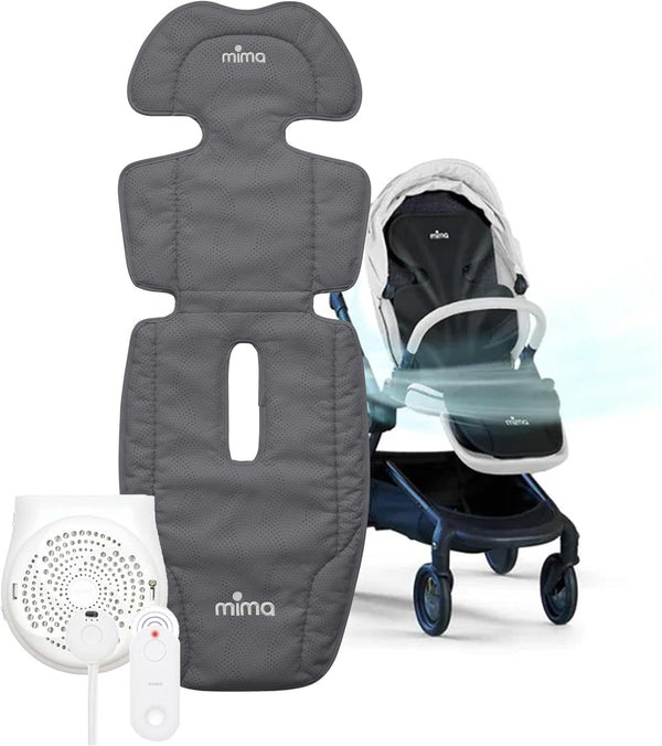 MIMA FLO Cool Air Seat Pad, Grey - OREO.