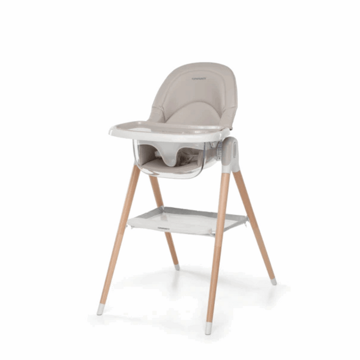 Foppapedretti Bonito Highchair – Adjustable & Foldable Booster Chair With Reclining Seat, Beige