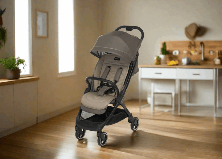 Foppapedretti Ciao Stroller – Stylish, Lightweight, and Compact Baby Stroller, Beige.