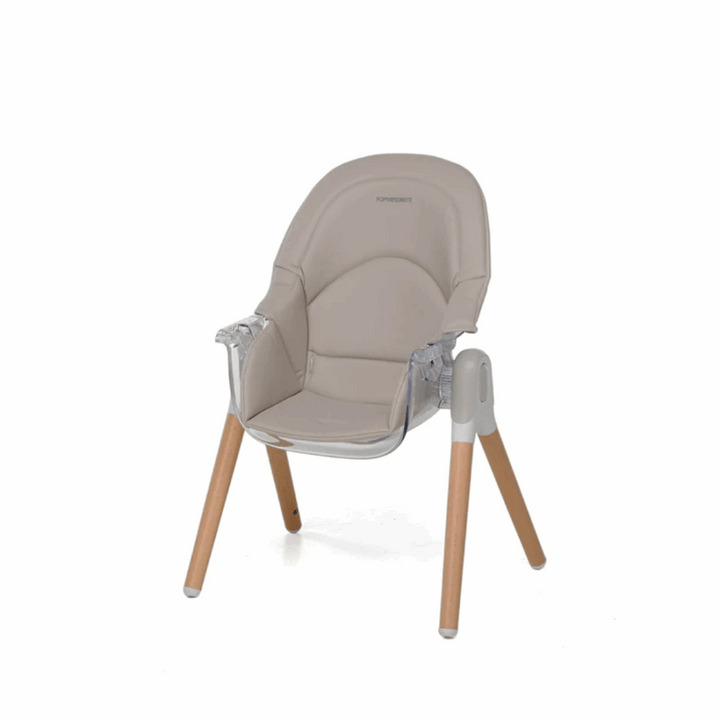 Foppapedretti Bonito Highchair – Adjustable & Foldable Booster Chair With Reclining Seat, Grey.
