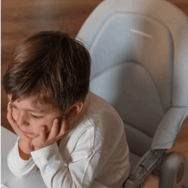 Foppapedretti Bonito Highchair – Adjustable & Foldable Booster Chair With Reclining Seat, Grey.