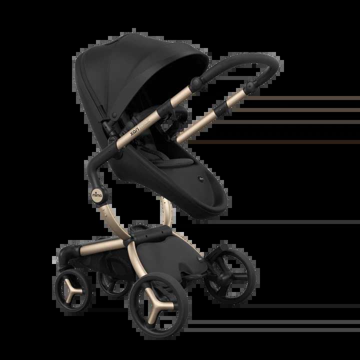 Mima Xari Max Stroller – Champagne/Black/Black.