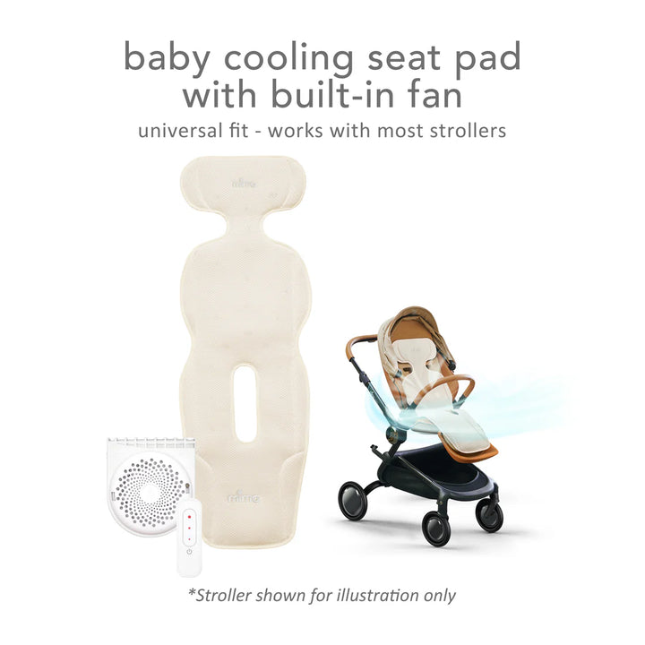 MIMA FLO Cool Air Seat Pad, Beige - DONUT.